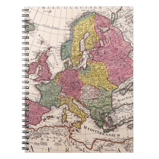 Carnet Antique vieille carte inspirée (9) (Devant)