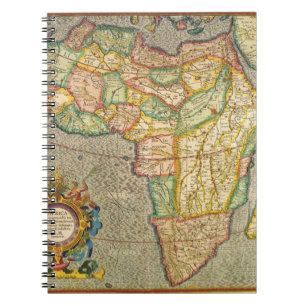 Carnet Antique Vieux Monde Gerardus Mercator Carte de l'A