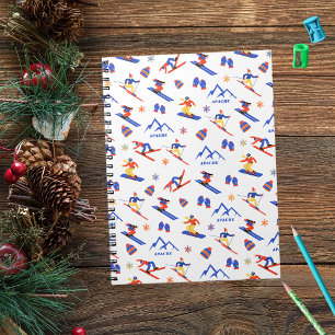 Carnet Apache Nouveau Mexique Motif de snowboard de monta
