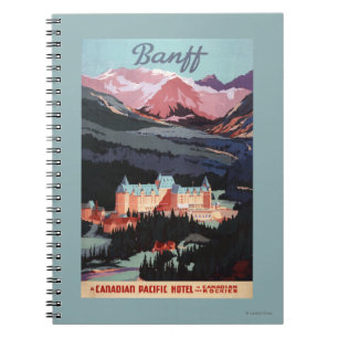 Carnet Aperçu de l'affiche de l'hôtel Banff Springs