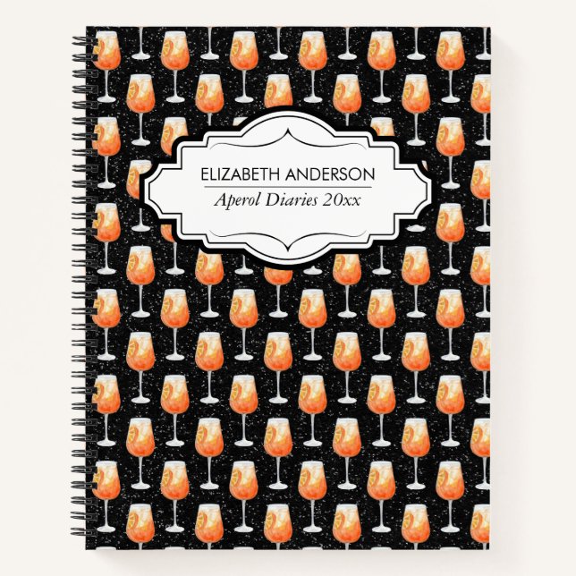Carnet Aperol Spritz motif - Aperol Diaries (Devant)