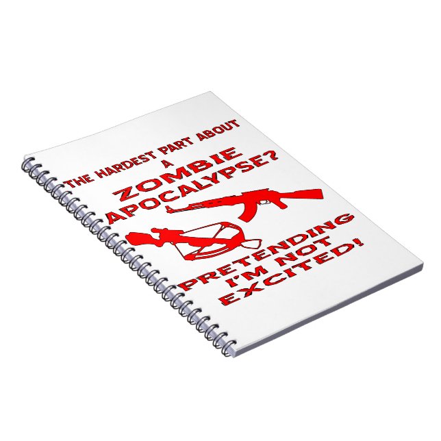Carnet Apocalypse de zombi feignant je ne suis pas (Côté Droit)