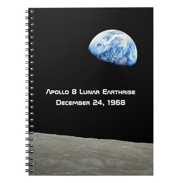 Carnet Apollo 8 Lunar Earthrise 50e Anniversaire (Devant)