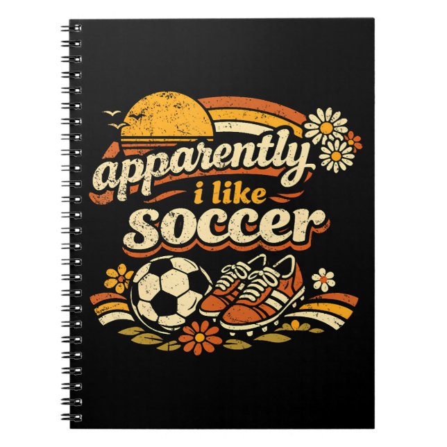Carnet Apparemment j'aime le football (Devant)
