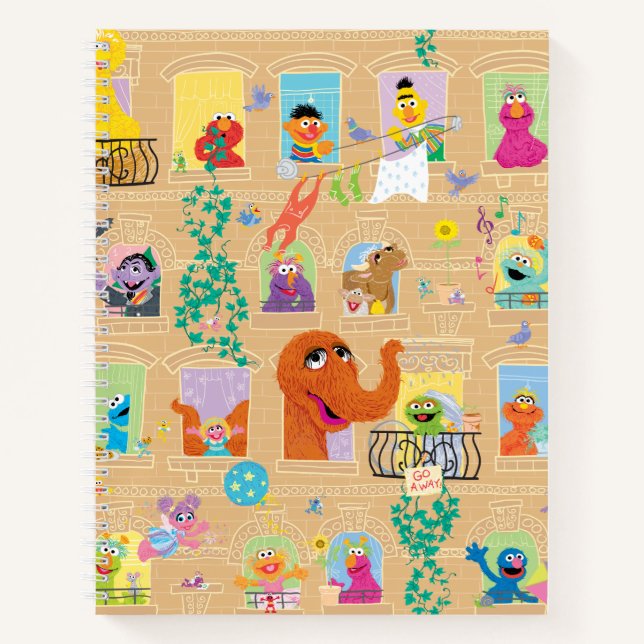 Carnet Appartement Sesame Street Motif Windows (Devant)