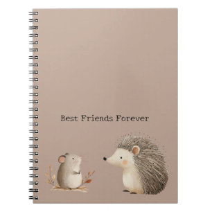Carnet Appréciation de la Souris Hérisson Marron Crème Mi
