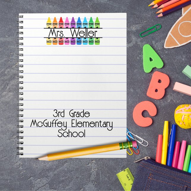 Carnet Appréciation de l'enseignant Personnalisé Red Cray (Créateur téléchargé)