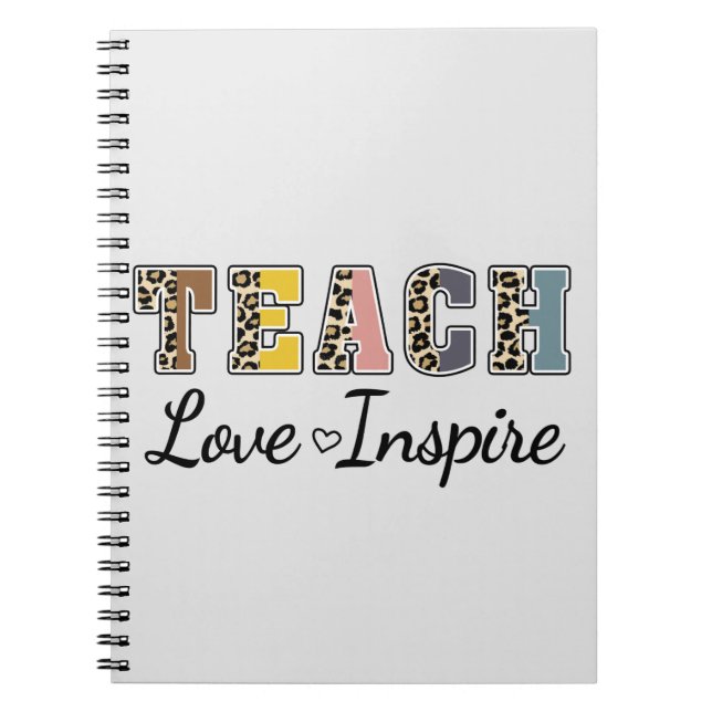 Carnet Apprendre, Amour, Inspirer (Devant)