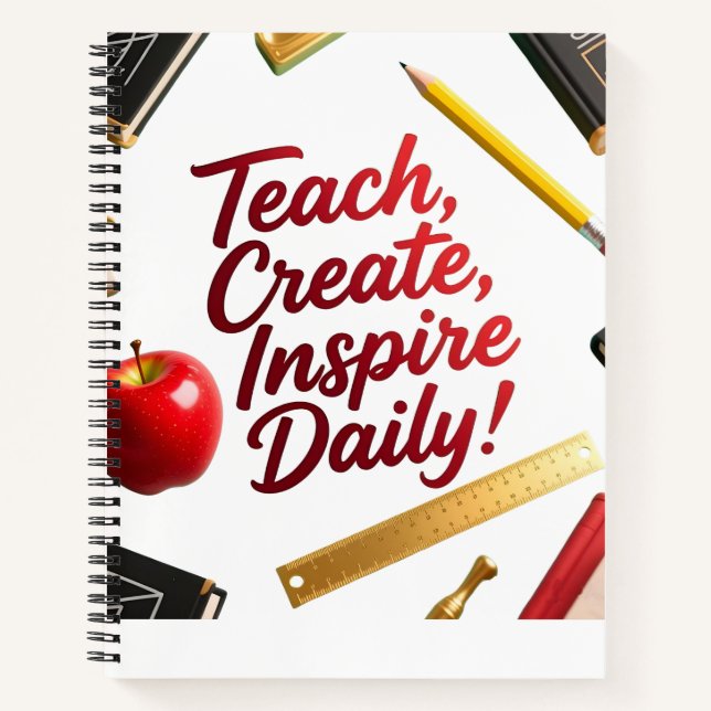 Carnet Apprendre, Créer, Inspirer Quotidien (Devant)