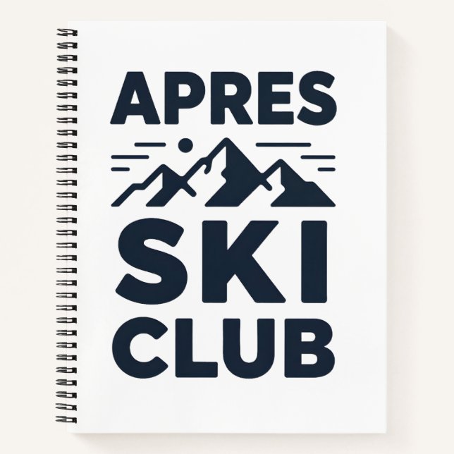 Carnet Apres Ski Club Mountain Logo - Custom Mens Winter  (Devant)