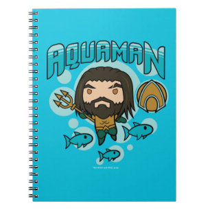 Carnet Aquaman Chibi Aquaman Graphisme sous-marin