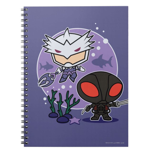 Carnet Aquaman | Chibi Orm & Black Manta Graphisme sous-m (Devant)