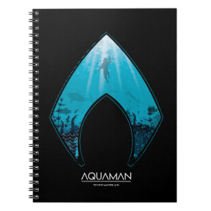 Carnet Aquaman   Voir par Aquaman Logo Ocean Graphic