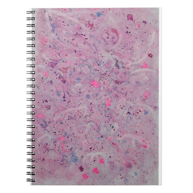 Carnet Aquarelle Abstraite Pastel Rêveuse (Devant)