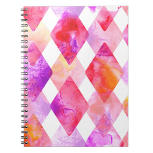Carnet Aquarelle Abstraite : Peint À La Main Sans Couleur