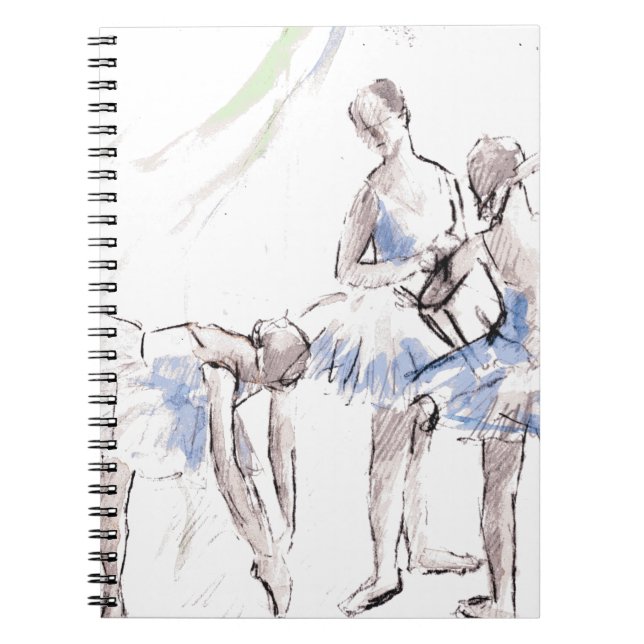 Carnet Aquarelle Ballet Danse Ballerina (Devant)