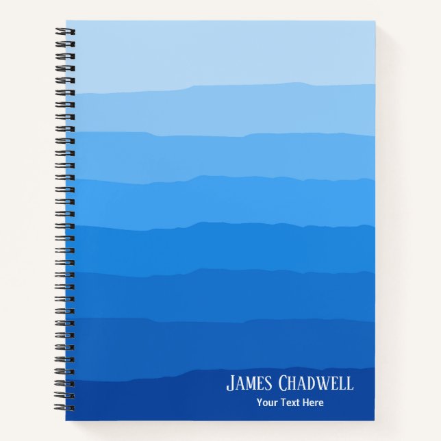 Carnet Aquarelle bleu (Devant)