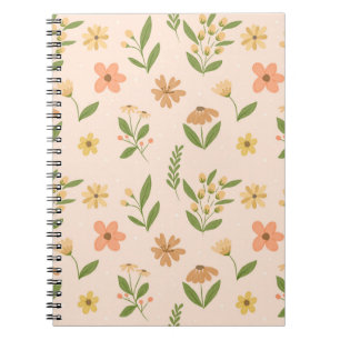 Carnet Aquarelle botanique colorée dessinée à la main san
