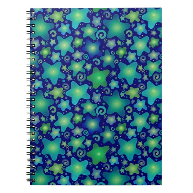 Carnet Aquarelle brillante Galaxie (Devant)
