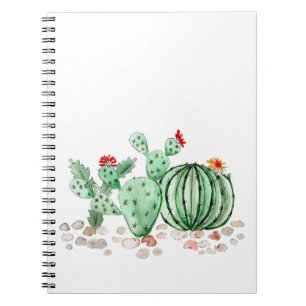 Carnet aquarelle, cactus