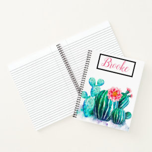Carnet aquarelle Cactus