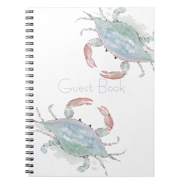 Carnet Aquarelle Crabe côtier (Devant)