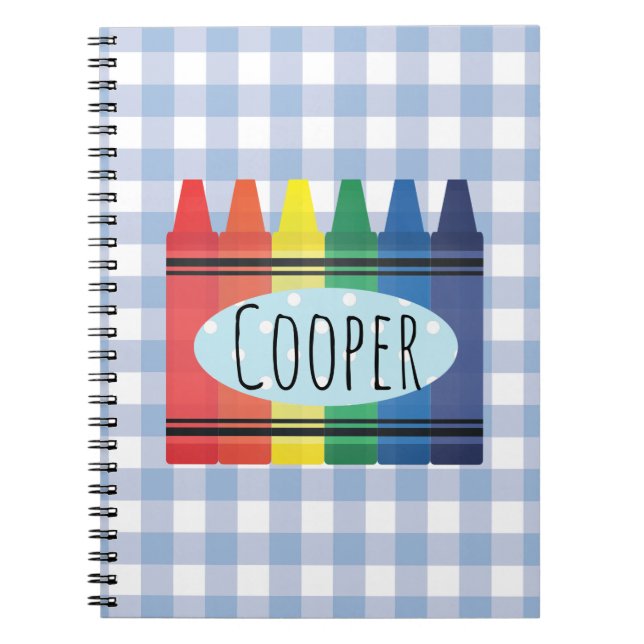 Carnet Aquarelle Crayon primaire Retour à l'école Plaid (Devant)