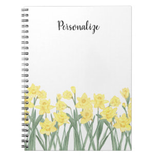 Carnet Aquarelle Daffodile Floral