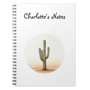 Carnet aquarelle de Cactus