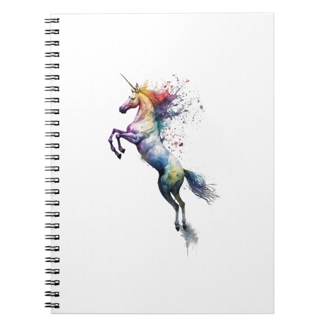 Carnet Aquarelle de couleur arc-en-ciel Abstraite d'une l (Devant)