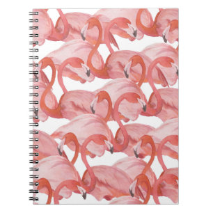 Carnet Aquarelle de Flamant rose : Motif transparent