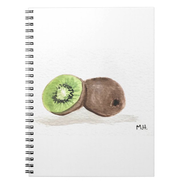 Carnet Aquarelle de fruit de Kiwi (Devant)