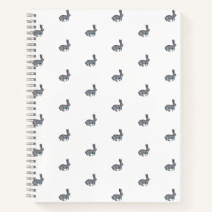 Carnet Aquarelle dessinée à la main lapin