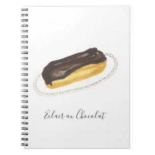 Carnet Aquarelle Éclair au Chocolat