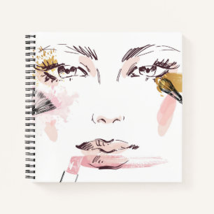 Carnet Aquarelle face maquillage