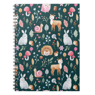 Carnet Aquarelle Fairy Forest Motif pour enfants