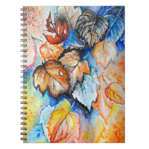 Carnet Aquarelle - Feuilles d'automne