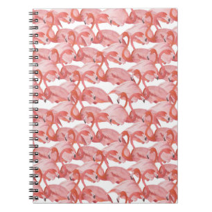 Carnet Aquarelle Flamant rose : petit Motif sans couture