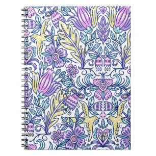 Carnet Aquarelle Fleur coloré Nature Élégante