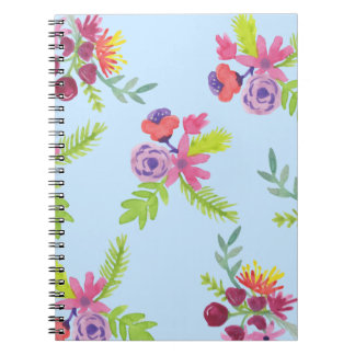 Carnet Aquarelle Fleur sauvage Motif Legs Enveloppement P
