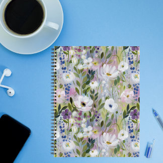 Carnet Aquarelle Fleurie de Douce Prairie