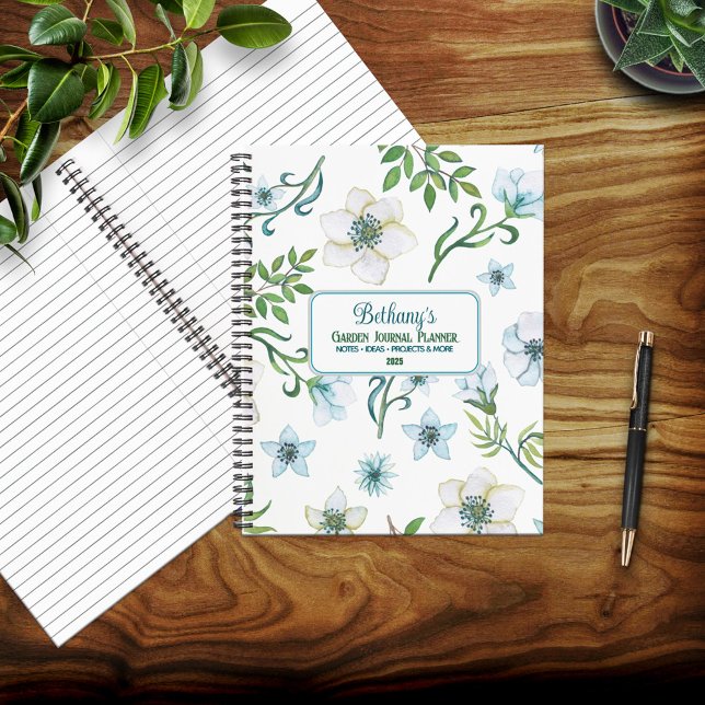 Carnet Aquarelle Floral Accueil & Jardin Spirale (Créateur téléchargé)