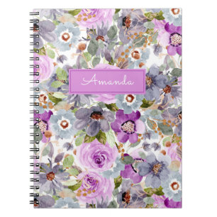 Carnet Aquarelle Floral Patal 3 Cercle Classeur