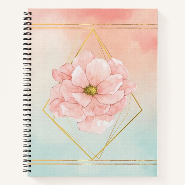 Carnet Aquarelle Florale (Devant)