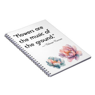 Carnet Aquarelle Florale de Pivoine