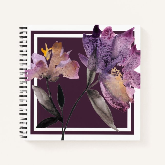 Carnet Aquarelle florale III (Devant)