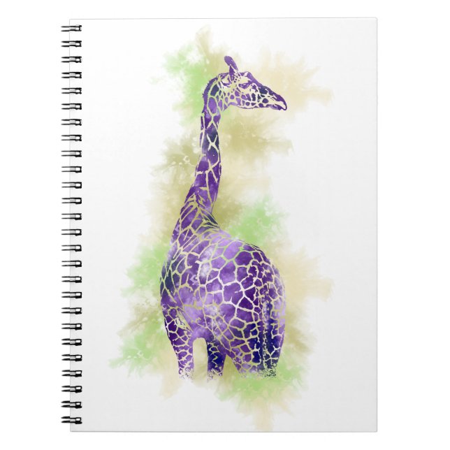 Carnet Aquarelle Giraffe 1 (Devant)