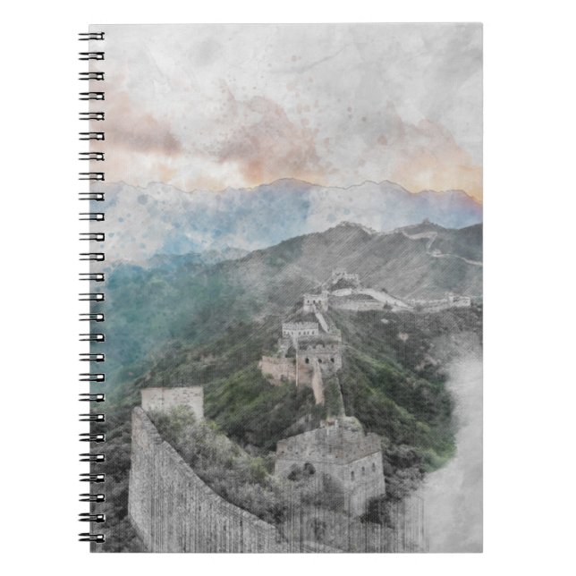 Carnet Aquarelle grand mur de Chine (Devant)