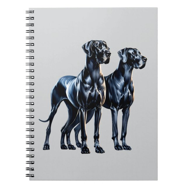 Carnet Aquarelle Great Danes (Devant)