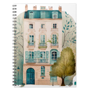 Carnet Aquarelle imaginaire rose duplex illustrations arb